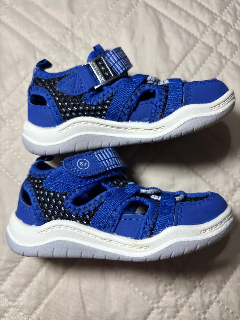Stride Rite 360 5M Blue and Black Sneaker Sandals